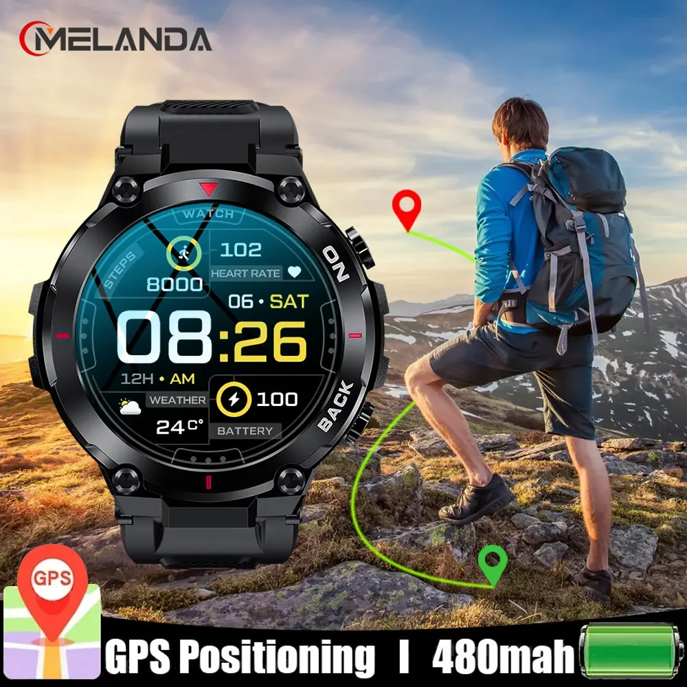Montre intelligente GPS militaire pour hommes – Test et Avis