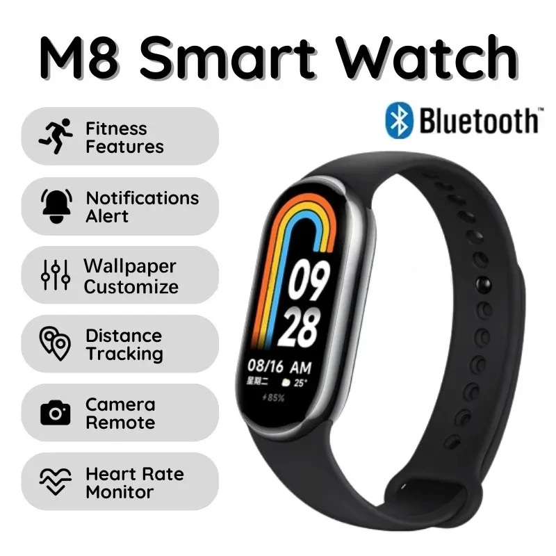 « Montre intelligente M8 : supervision santé complète » – Test et Avis
