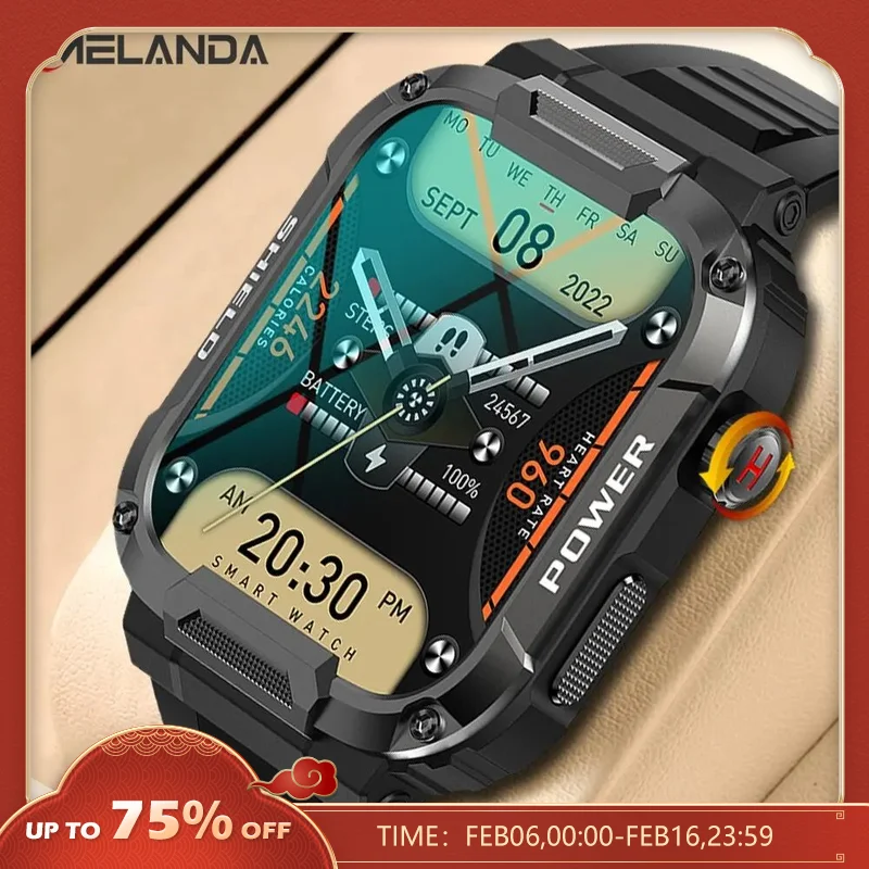 Montre intelligente militaire étanche IP68 pour homme – Test et Avis