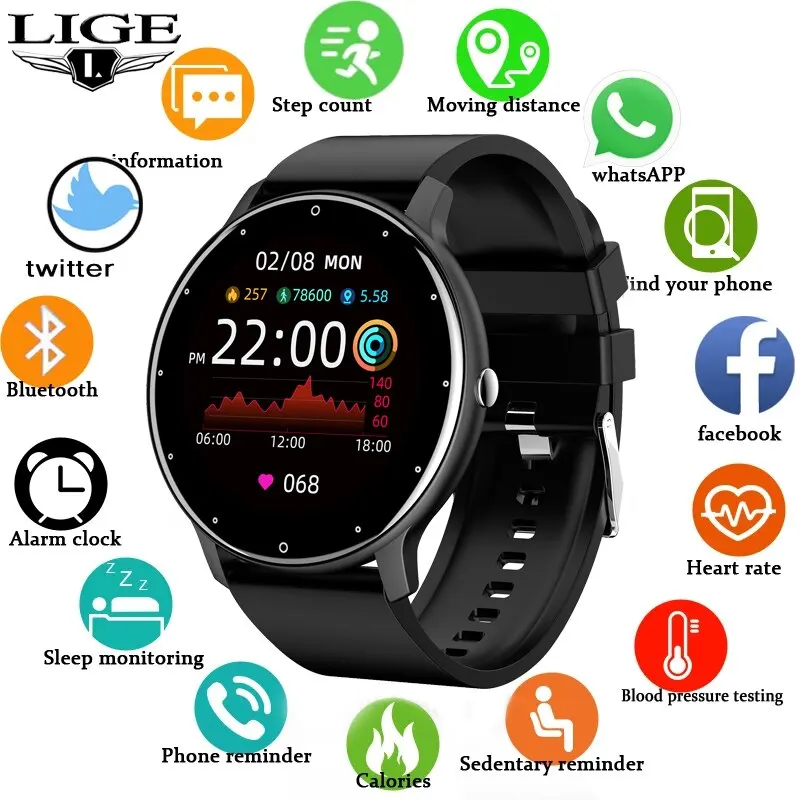 Montre intelligente sportive étanche avec écran tactile. – Test et Avis