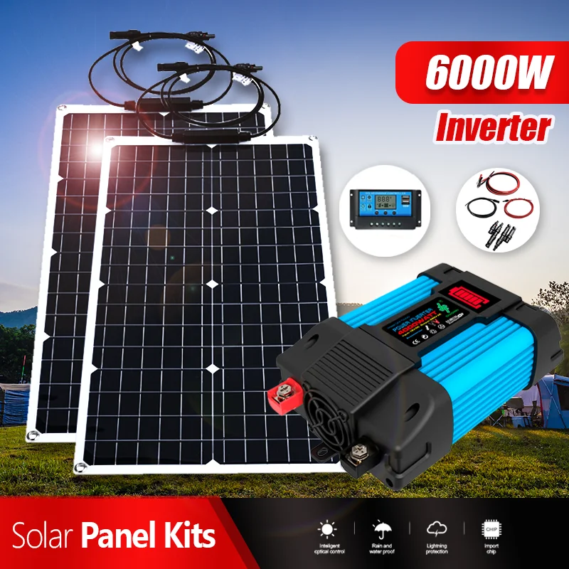 Onduleur solaire LED intelligent, 6000W, 110V-220V – Test et Avis