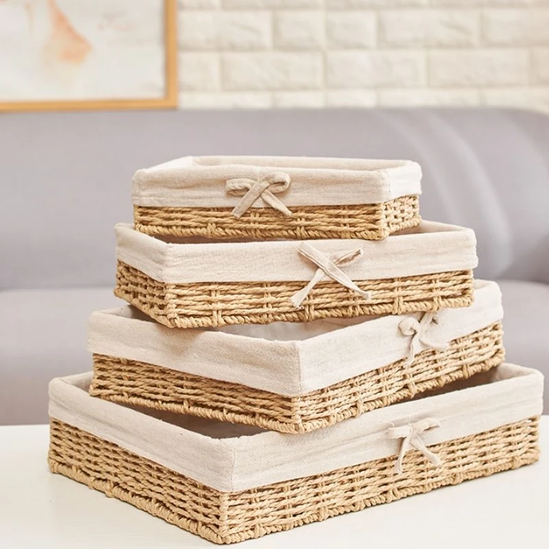 Panier de rangement en rotin avec doublure en coton – Test et Avis