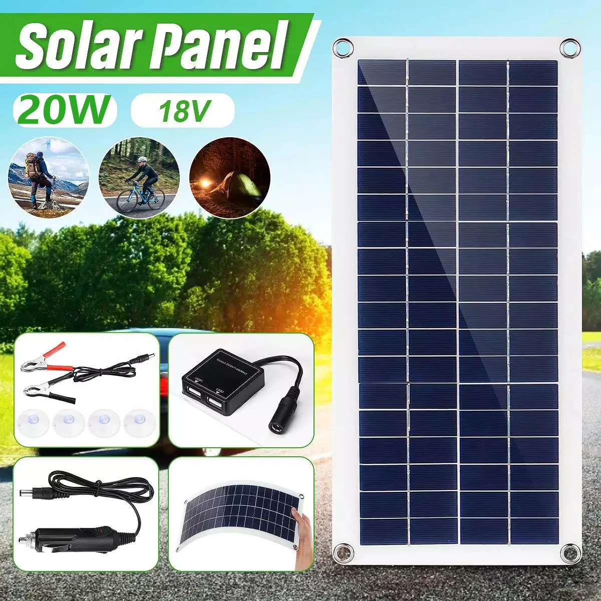 Panneau solaire 20W pour recharge portable – Test et Avis
