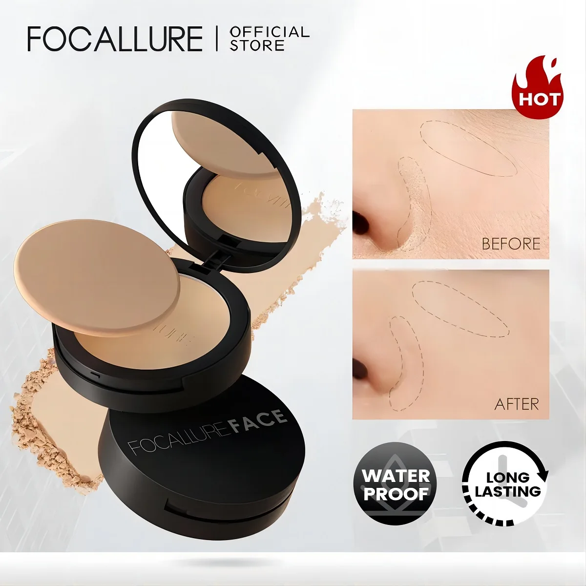 Poudre de maquillage imperméable longue durée – Test et Avis