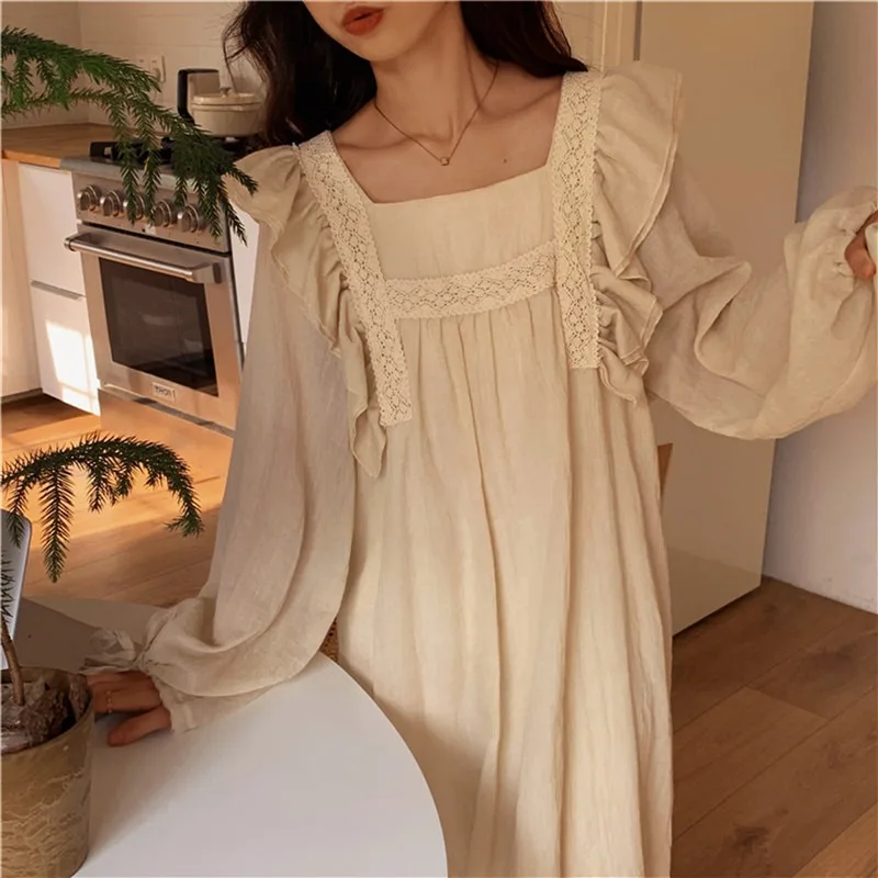 Robe de nuit coréenne élégante automne. – Test et Avis