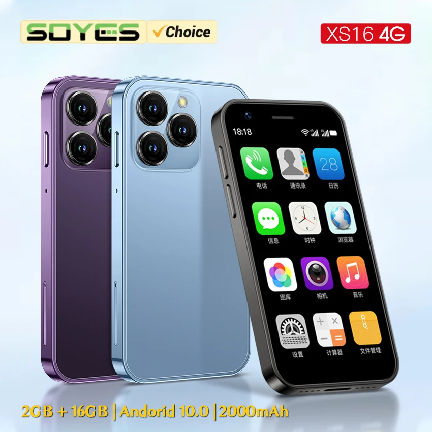 « SOYES-Smartphone XS16 Mini: 4G, Android 10.0, 2 Go RAM, 16 Go, écran Dean 3\ » – Test et Avis