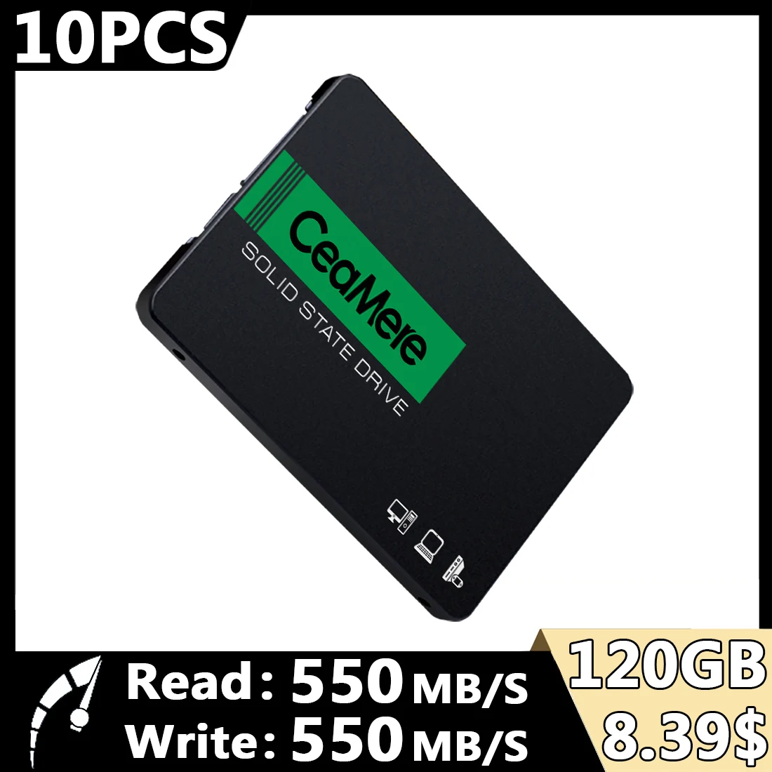 « SSD Sata3 : 120Go-4To, Vente gros, 10 pièces » – Test et Avis