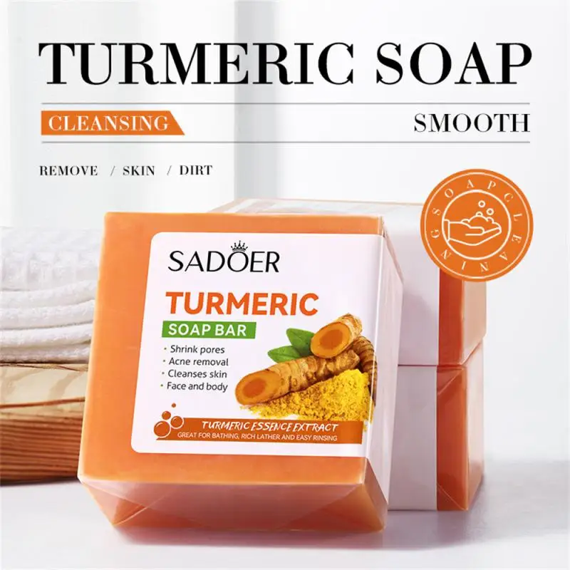 Savon naturel à la main pour nettoyer et soigner, Turmeric Cutin, 100g – Test et Avis