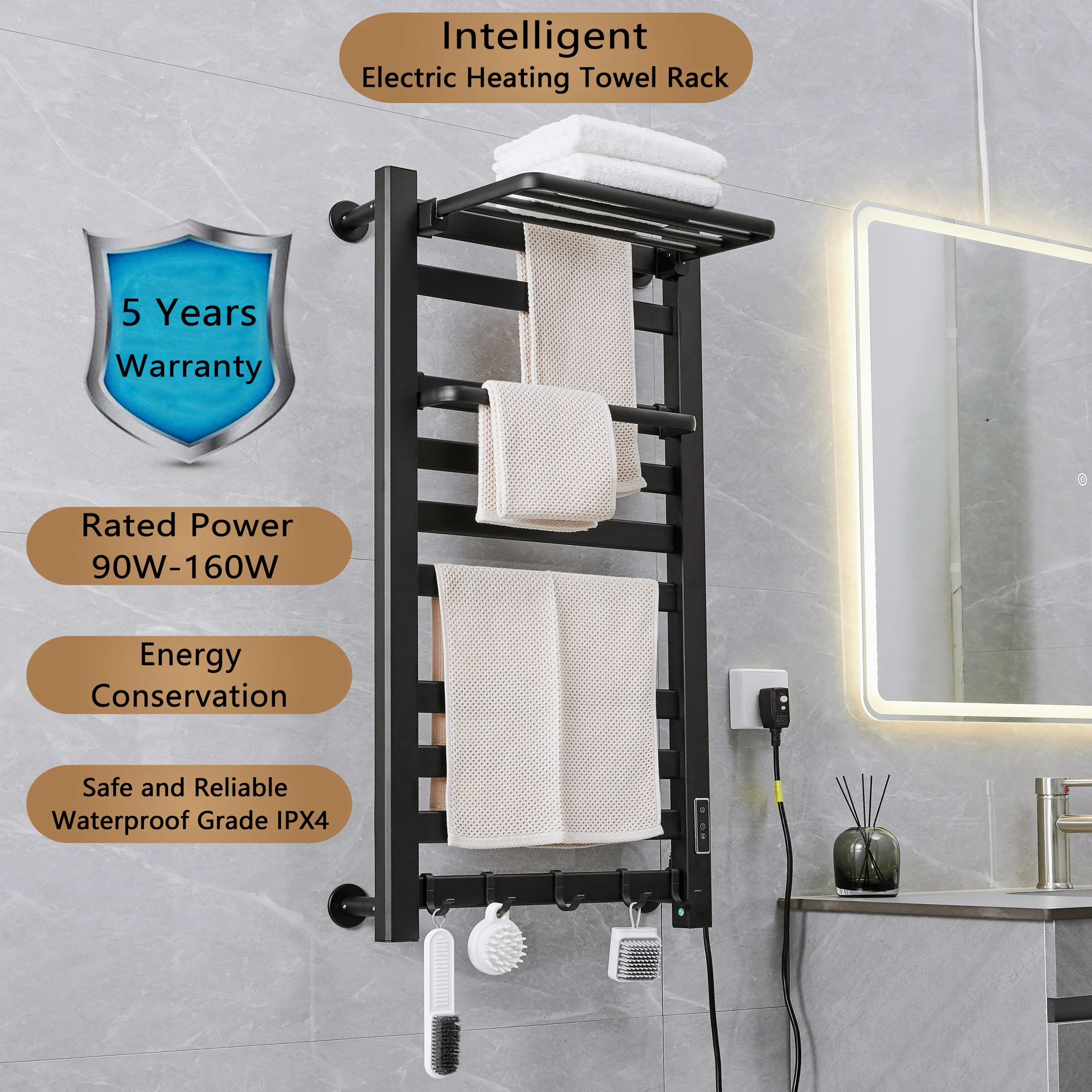 Serviette chauffante électrique intelligente, sèche-linge métropolitain – Test et Avis