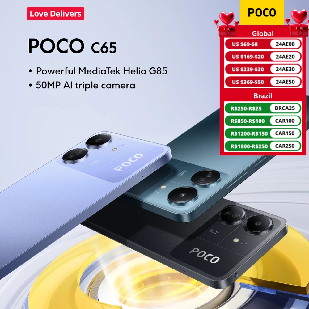 Smartphone POCO C65, version mondiale, grande mémoire – Test et Avis