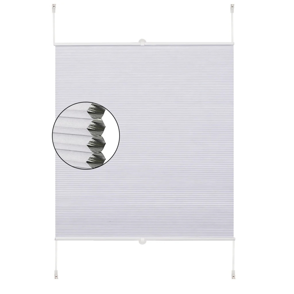 Stores plissés anti-solaires pour portes/fenêtres et décoration de salon/chambre à coucher. – Test et Avis