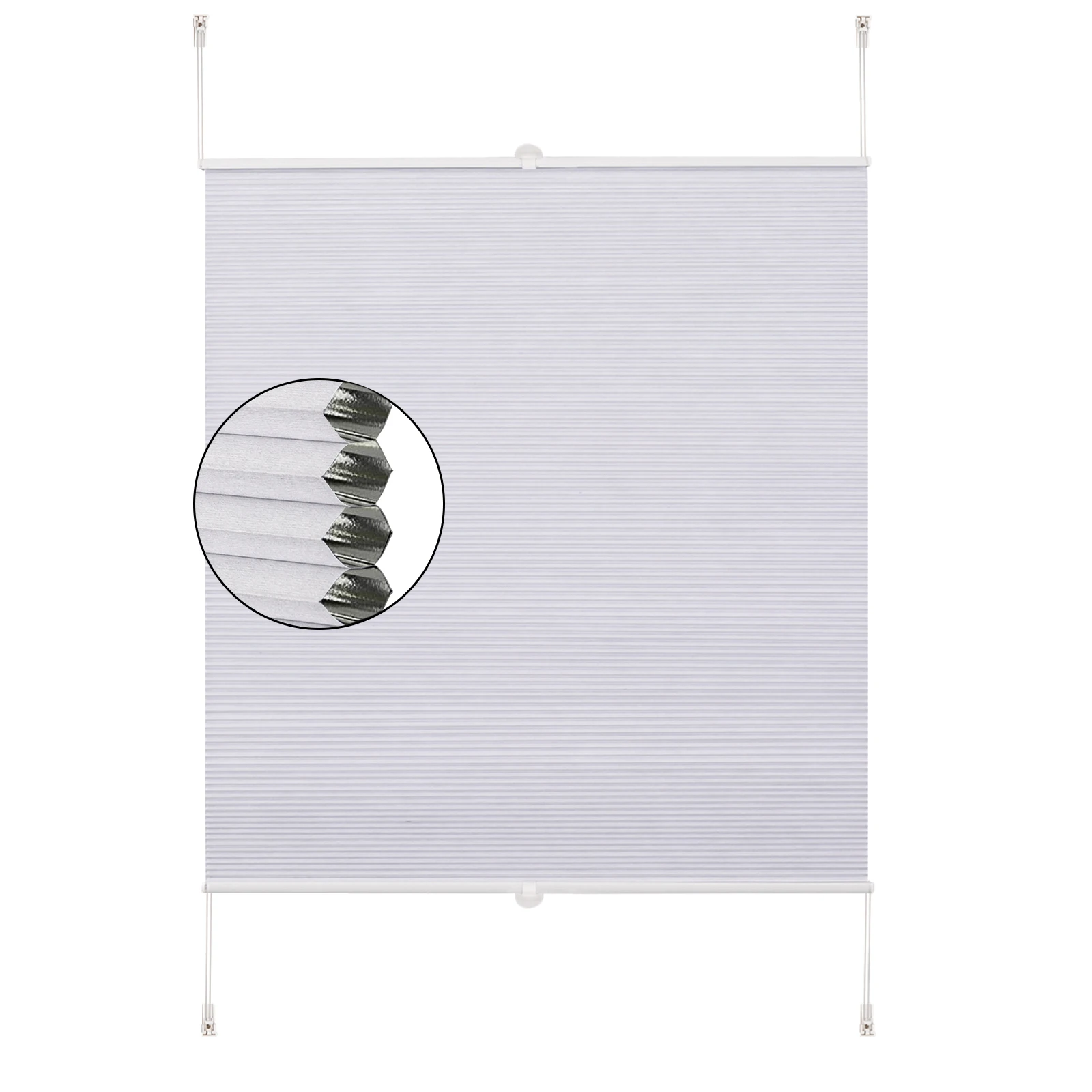 Stores plissés anti-solaires pour portes/fenêtres et décoration de salon/chambre à coucher. – Test et Avis