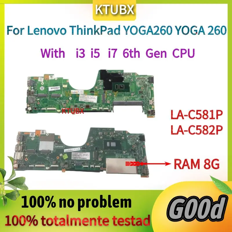 Titre résumé : « Carte mère Lenovo ThinkPad Yoga 260 i3/i5/i7 6th Gen DDR4 » – Test et Avis