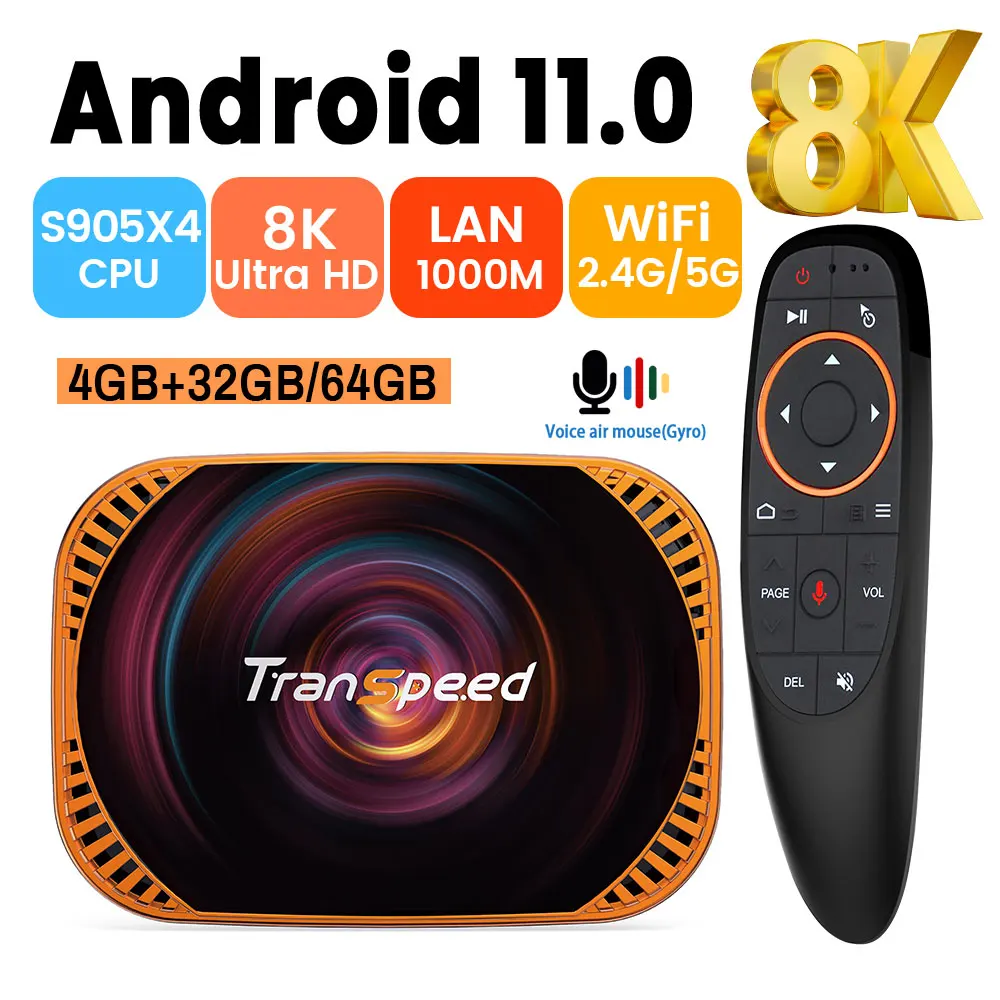« Transpeed-Décodeur TV Android 11: Lecteur multitâches ultra-performant » – Test et Avis