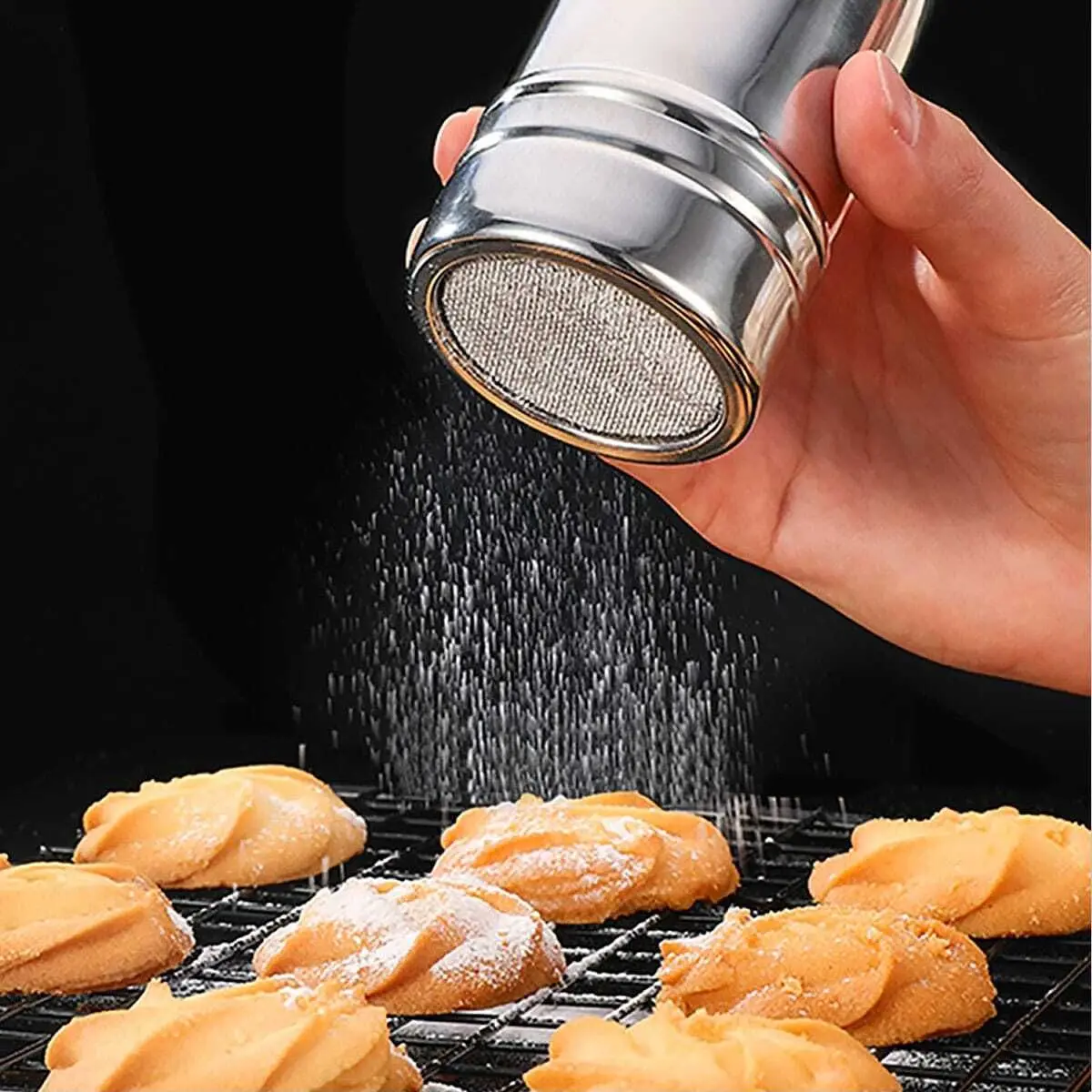 « Tube en maille inox argenté, ustensiles et condiments » – Test et Avis