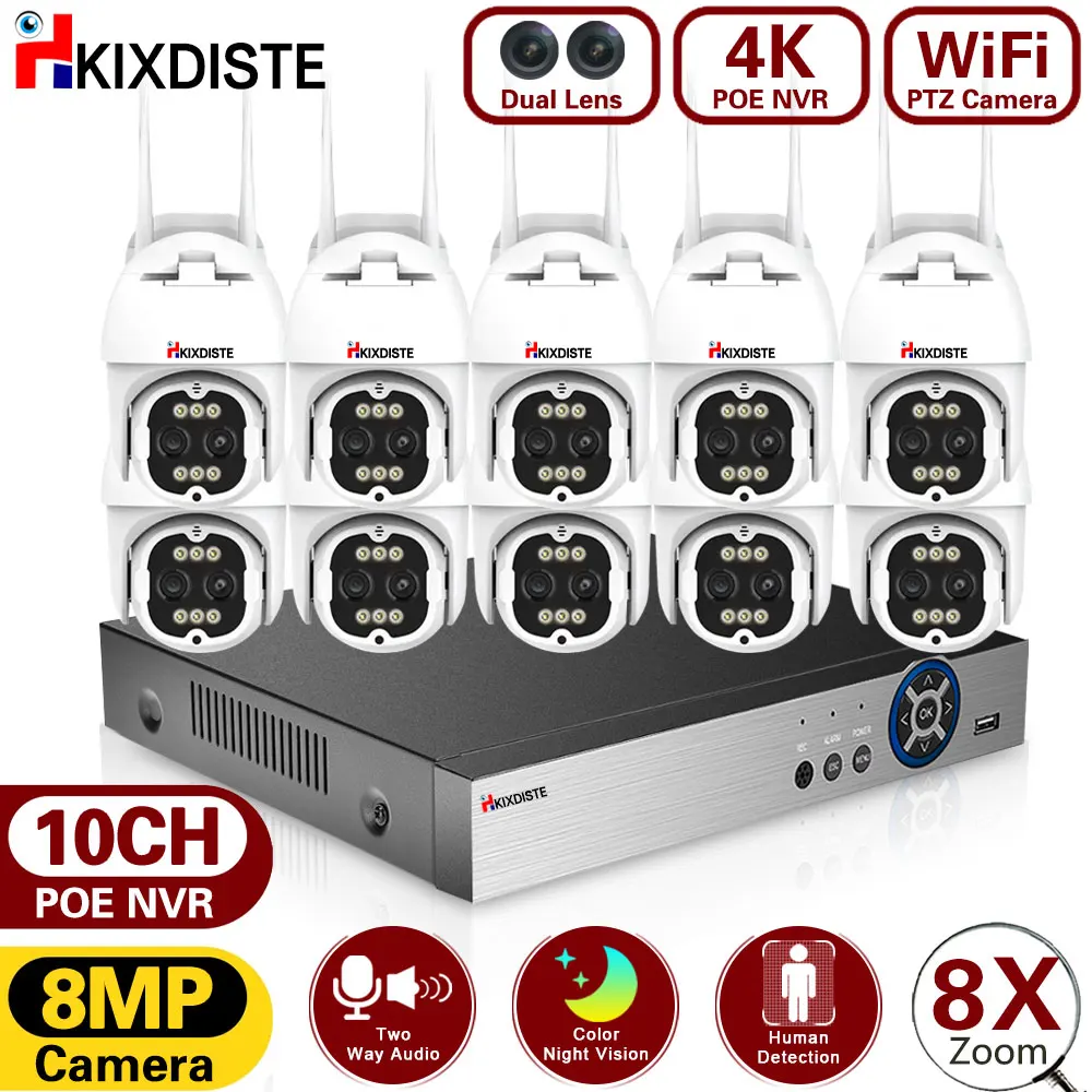 Vidéosurveillance sans fil 4K, extérieur, P2P. – Test et Avis