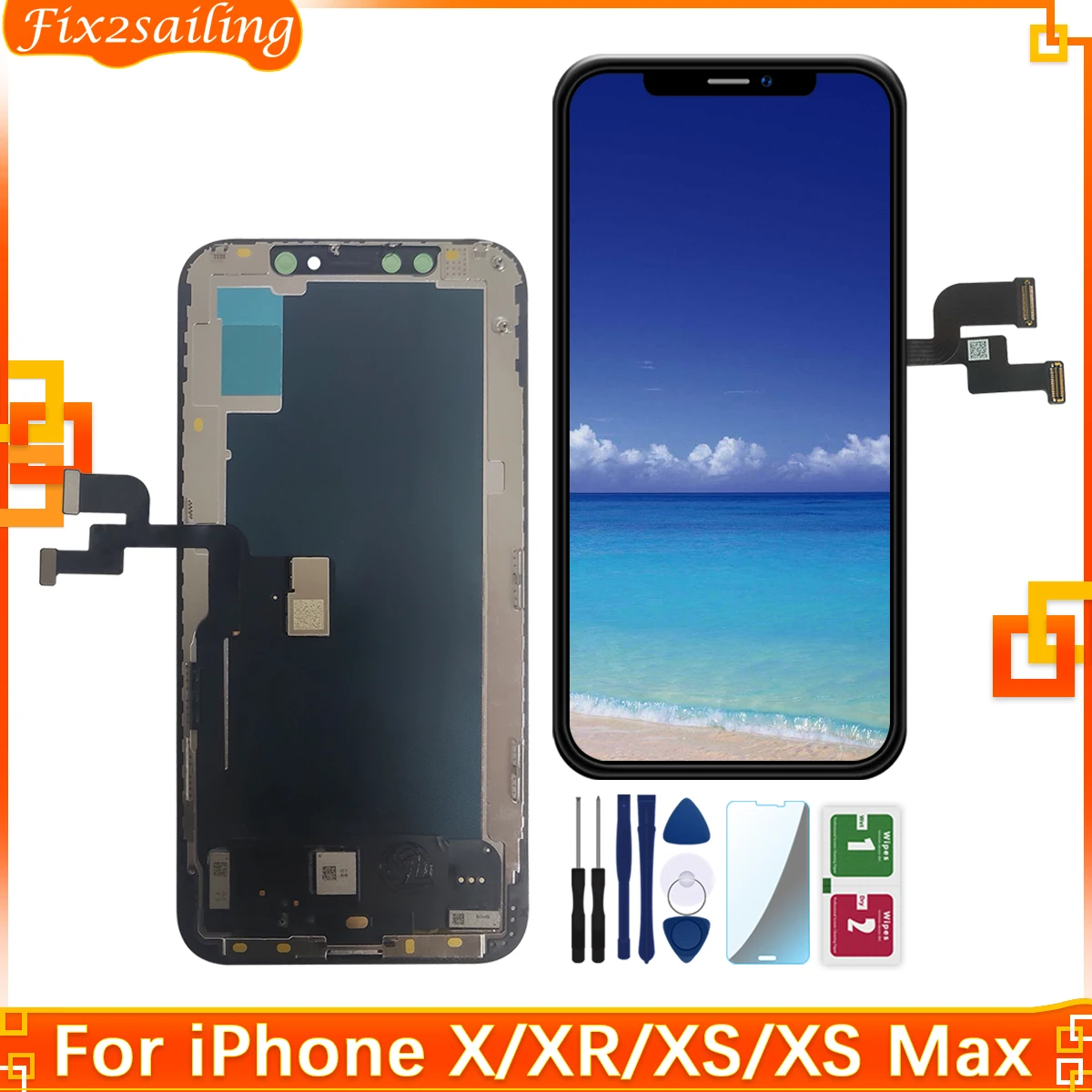iPhone X, XS, Max : Écran AMOLED 3D avec outil de réparation. – Test et Avis