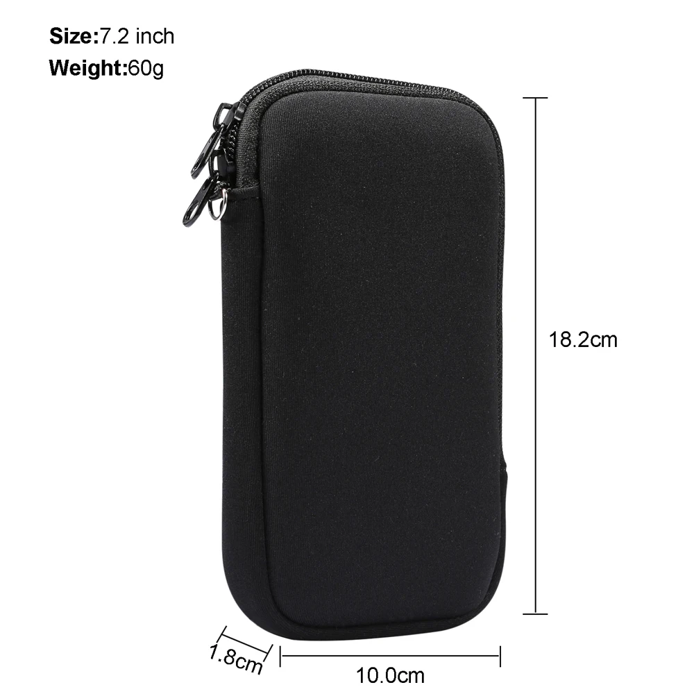 Sac universel en néoprène avec fermeture éclair pour téléphone portable