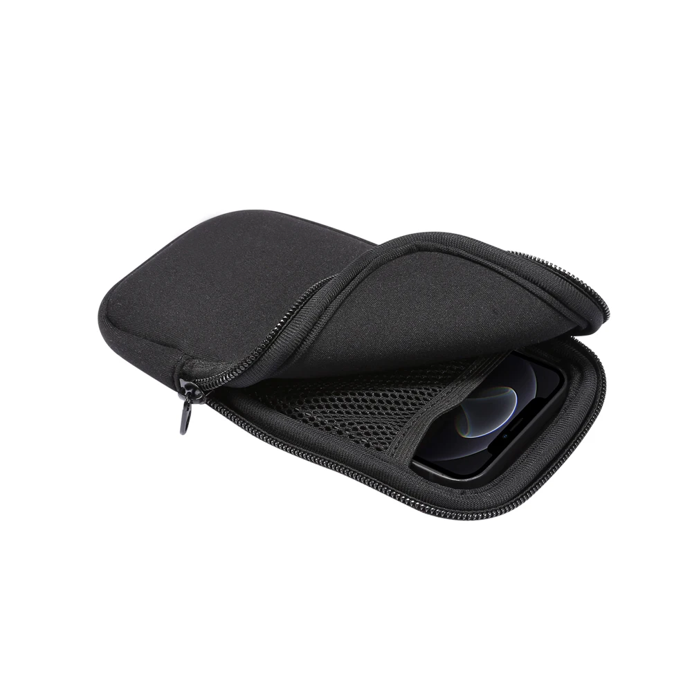 Sac universel en néoprène avec fermeture éclair pour téléphone portable
