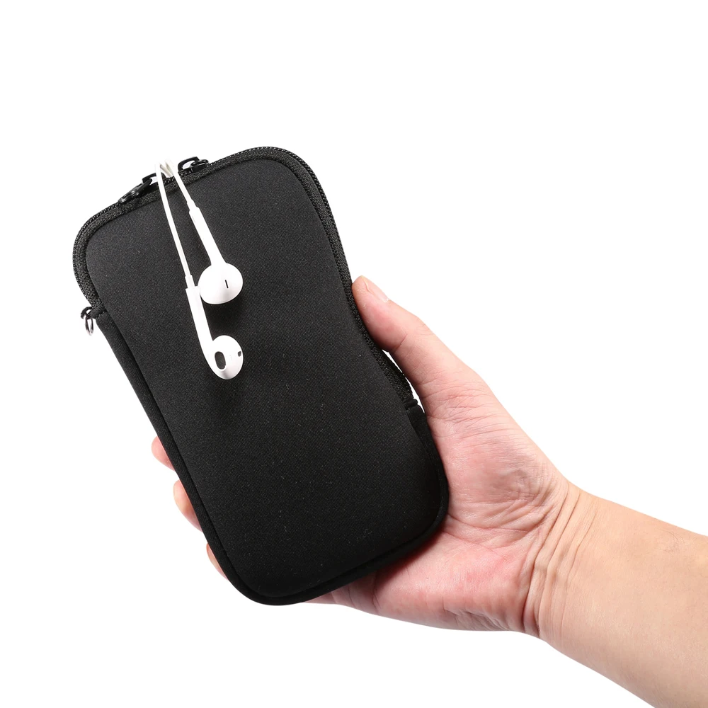 Sac universel en néoprène avec fermeture éclair pour téléphone portable