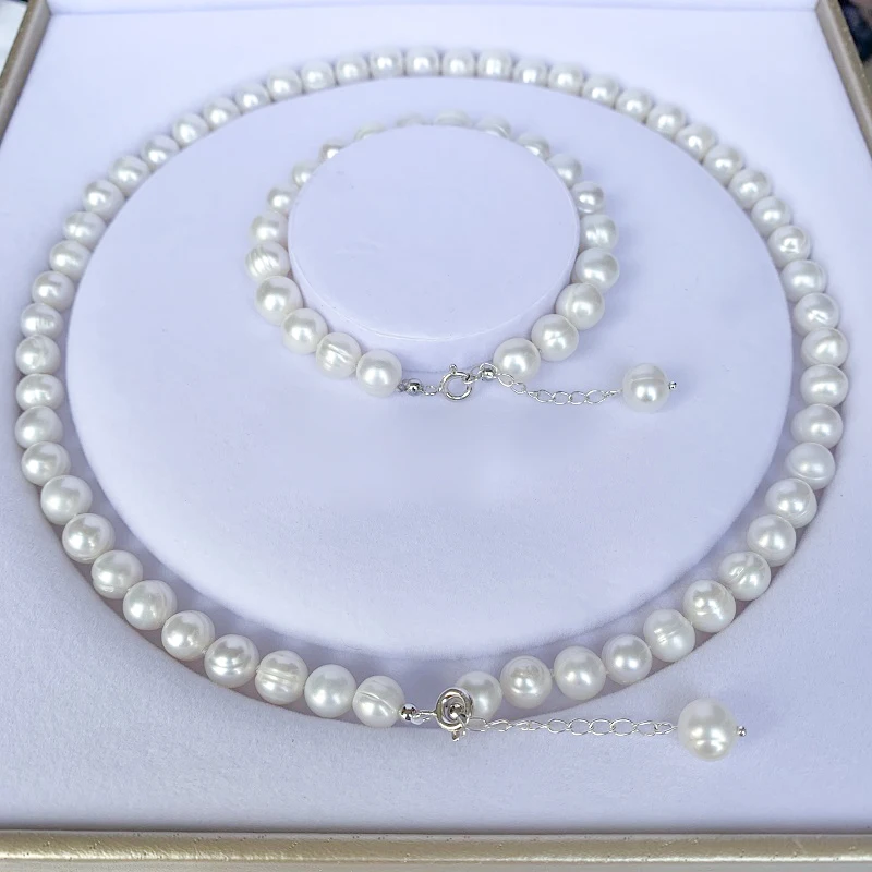 Ensembles de bijoux en perles d'eau douce naturelles pour femmes