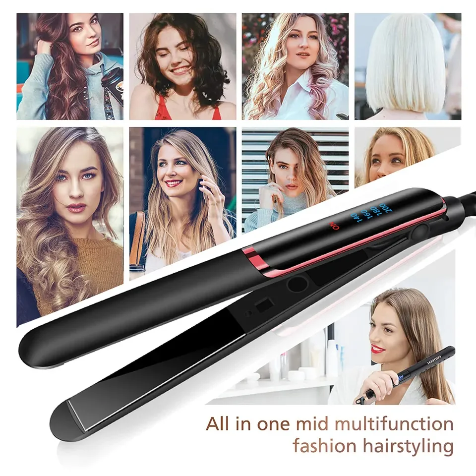 « 2 en 1 portable : lisseur et boucleur » – Test et Avis