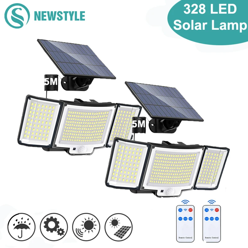 Applique Murale Solaire à 328 LED – Test et Avis