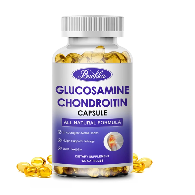 BUNKKA – Complément alimentaire pour la santé des genoux et du dos avec Glucosamine, Chondroitine, Vitamine C – Test et Avis
