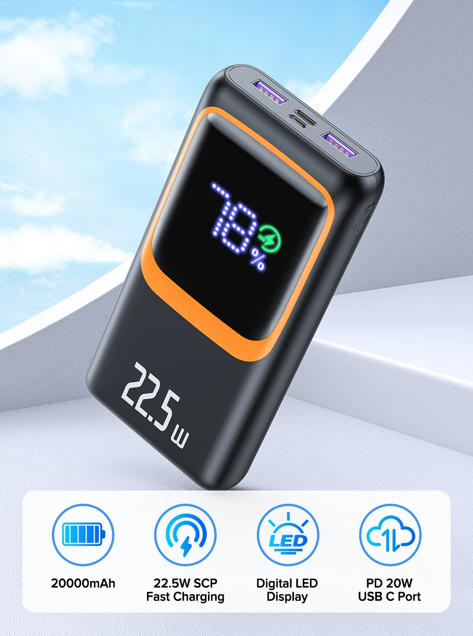 Qwing VI-Batterie externe de grande capacité