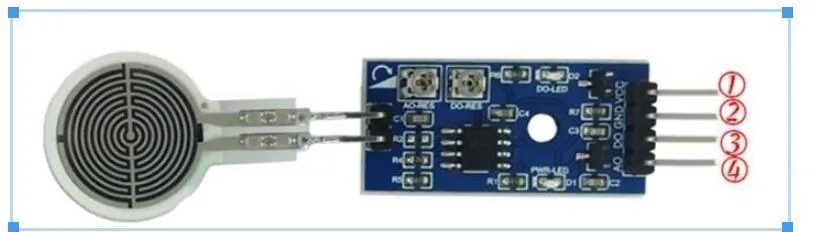 Module de capteur de pression à membrane résistive FSR402