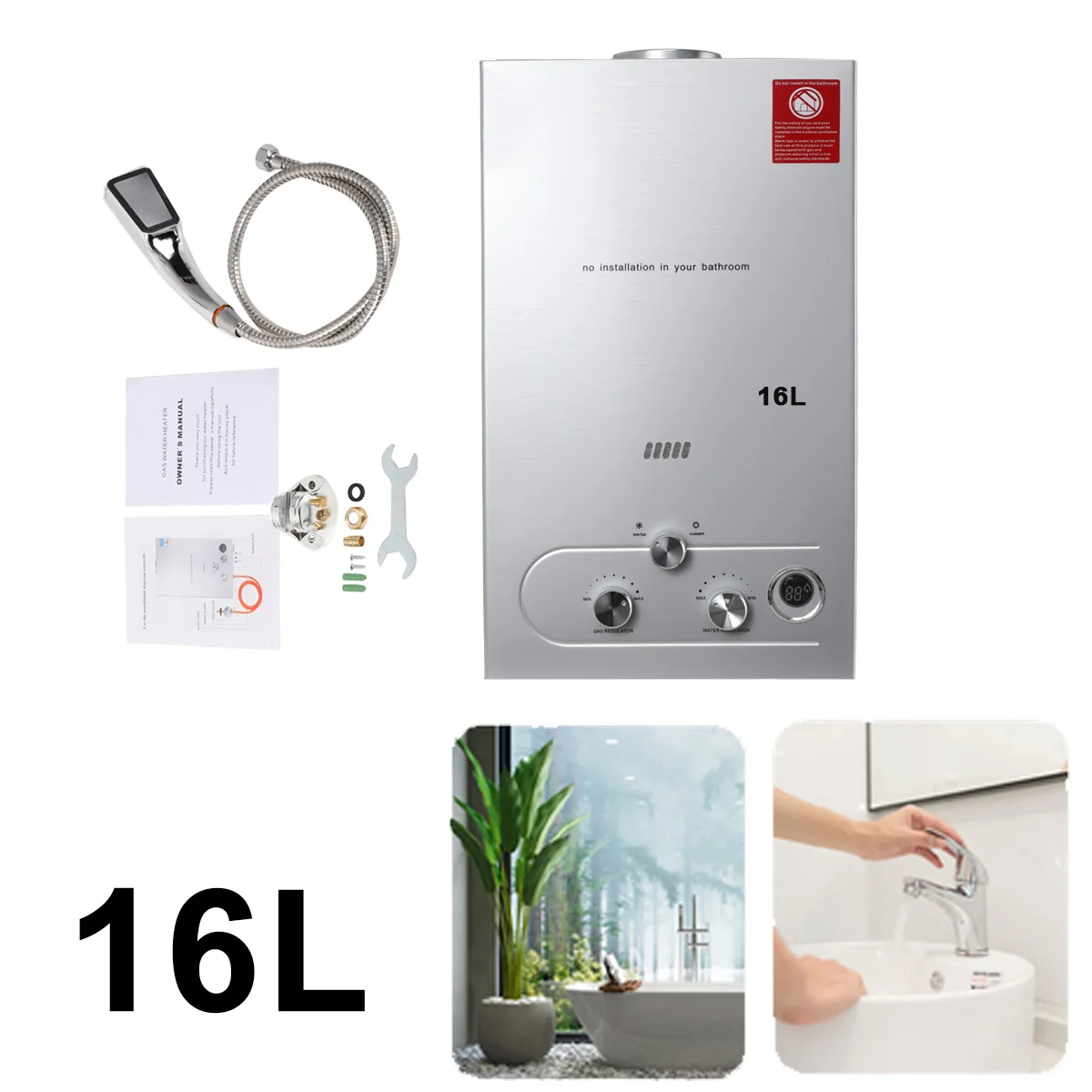 Chauffe-eau gaz sans réservoir avec pommeau de douche – Test et Avis