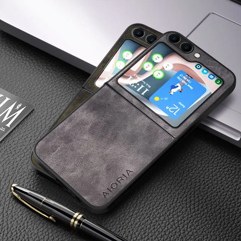 « Coque cuir PU luxe Samsung Galaxy Z Flip » – Test et Avis