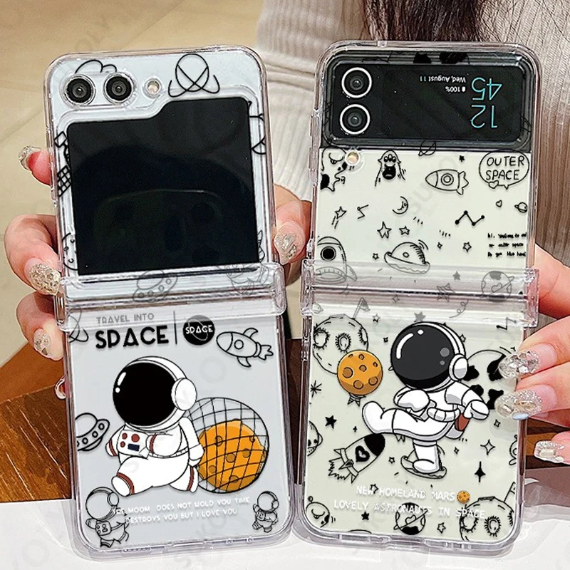 « Coque pliable avec motif astronome de dessin animé pour Samsung Galaxy Z Flip » – Test et Avis