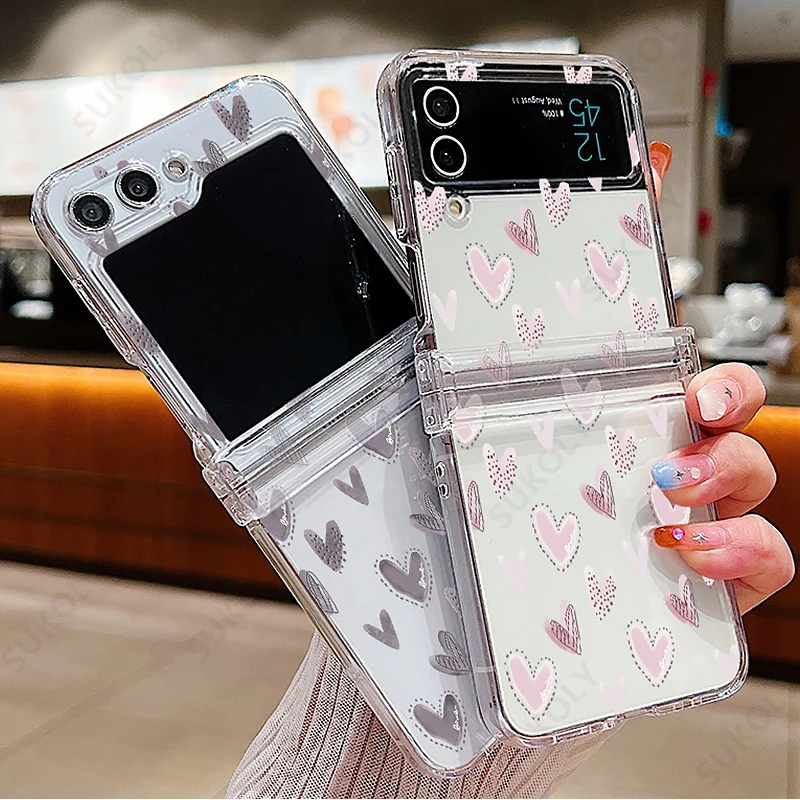 Coque transparente en forme de cœur pour Samsung Z Flip – Test et Avis
