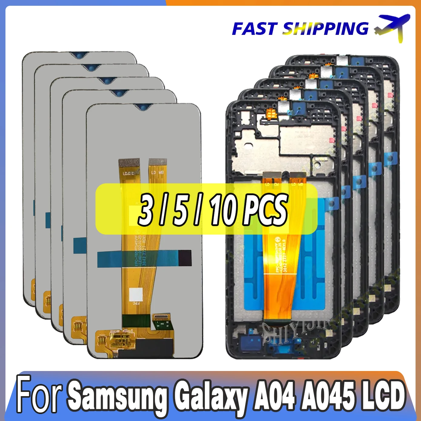 Écran tactile LCD 6.5″ pour Samsung Galaxy A04 A045 A045F A045F/DS – 3/5/10 pièces – Test et Avis