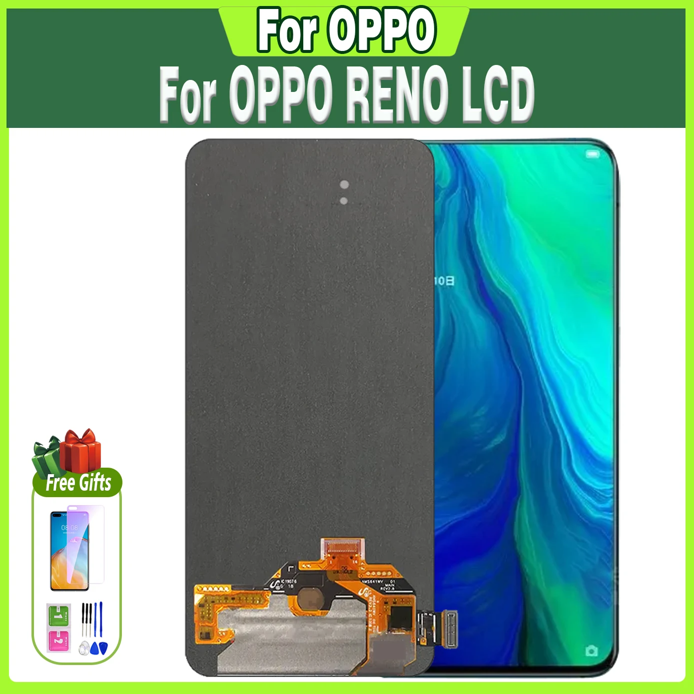 Écran tactile LCD OLED 6.4 pouces Oppo Reno PCAM00 PCAT00 CPH1917, pièces testées. – Test et Avis