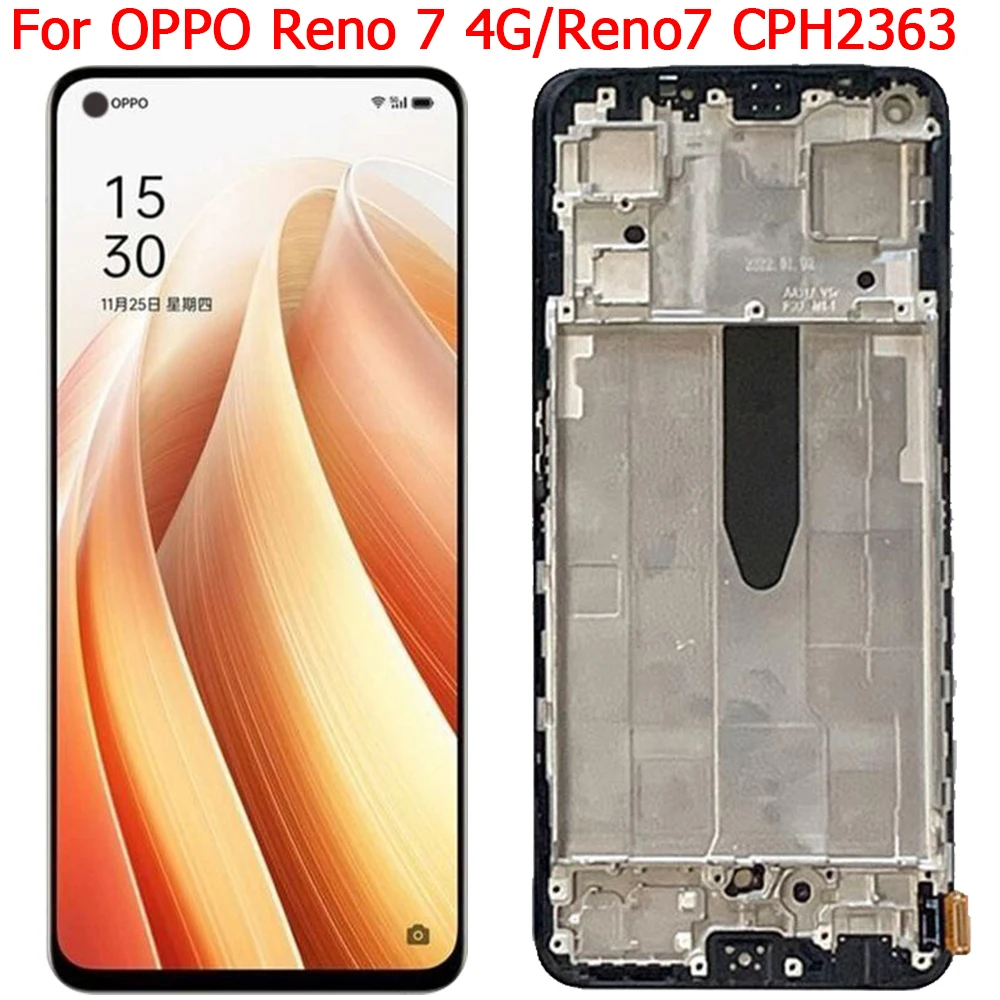 Écran tactile LCD avec cadre, OPPO Reno 7, 4G, 6.43 pouces – Test et Avis