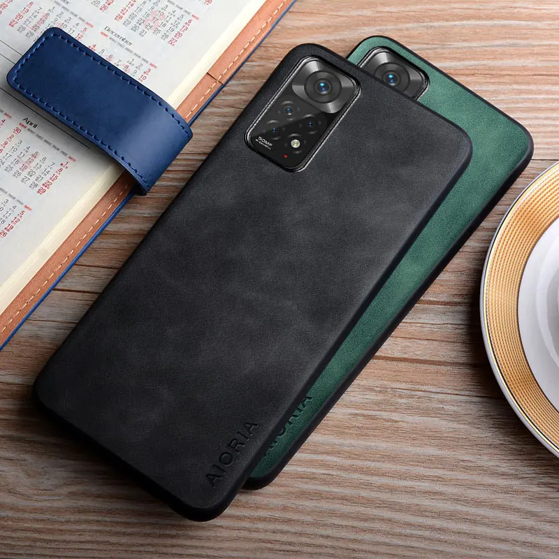 Étui en cuir Xiaomi Redmi Note 11 Pro Plus : Coque simple, soyeuse et durable. – Test et Avis