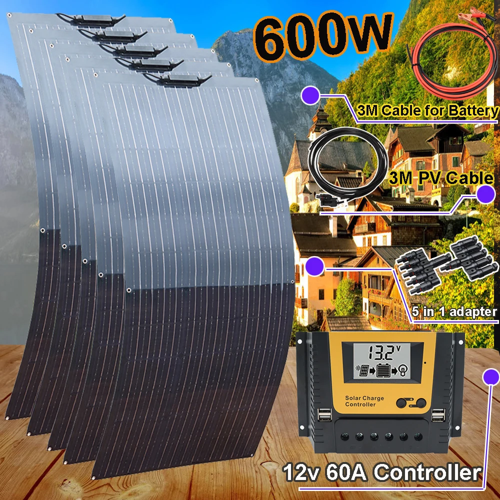 Kit complet panneau solaire flexible 12V – Test et Avis