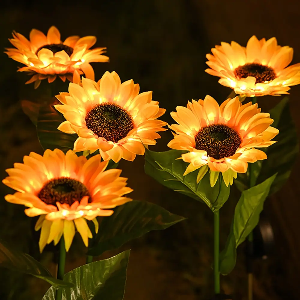 Lampe Solaire LED Tournesol : Imperméable, Décoratif. – Test et Avis