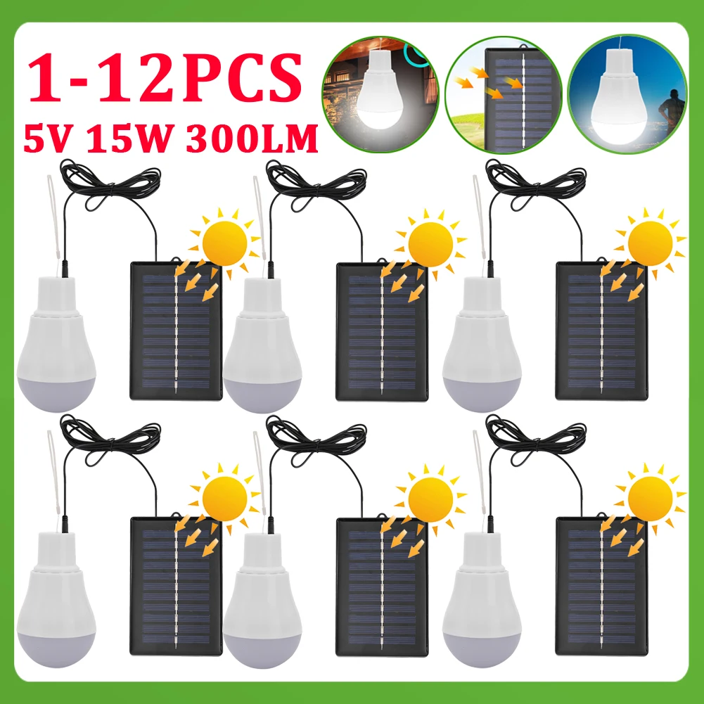 Lampe solaire rechargeable USB, 5V 15W – Test et Avis