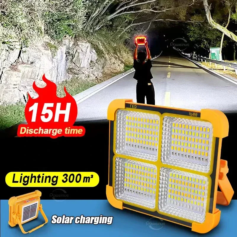 Lampe solaire rechargeable pour construction et extérieur. – Test et Avis