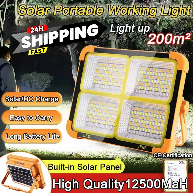 Lampe solaire rechargeable pour construction extérieure – Test et Avis