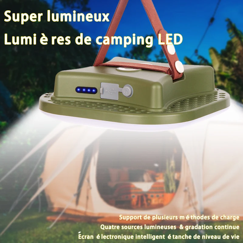 Lanterne LED rechargeable ajustable pour camping – Test et Avis