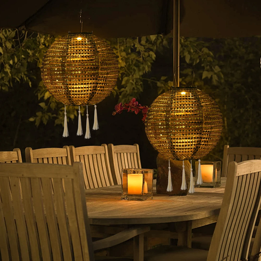 Lanterne solaire suspendue LED, 25cm, Festive – Test et Avis