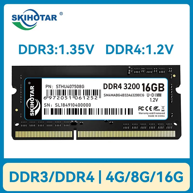 Module de mémoire SoDimm DDR3 et DDR4 pour ordinateur portable – Test et Avis