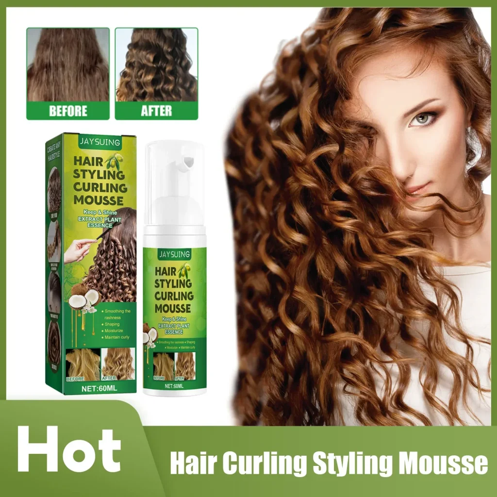 Mousse professionnelle boucles moelleuses, soin capillaire femmes. – Test et Avis