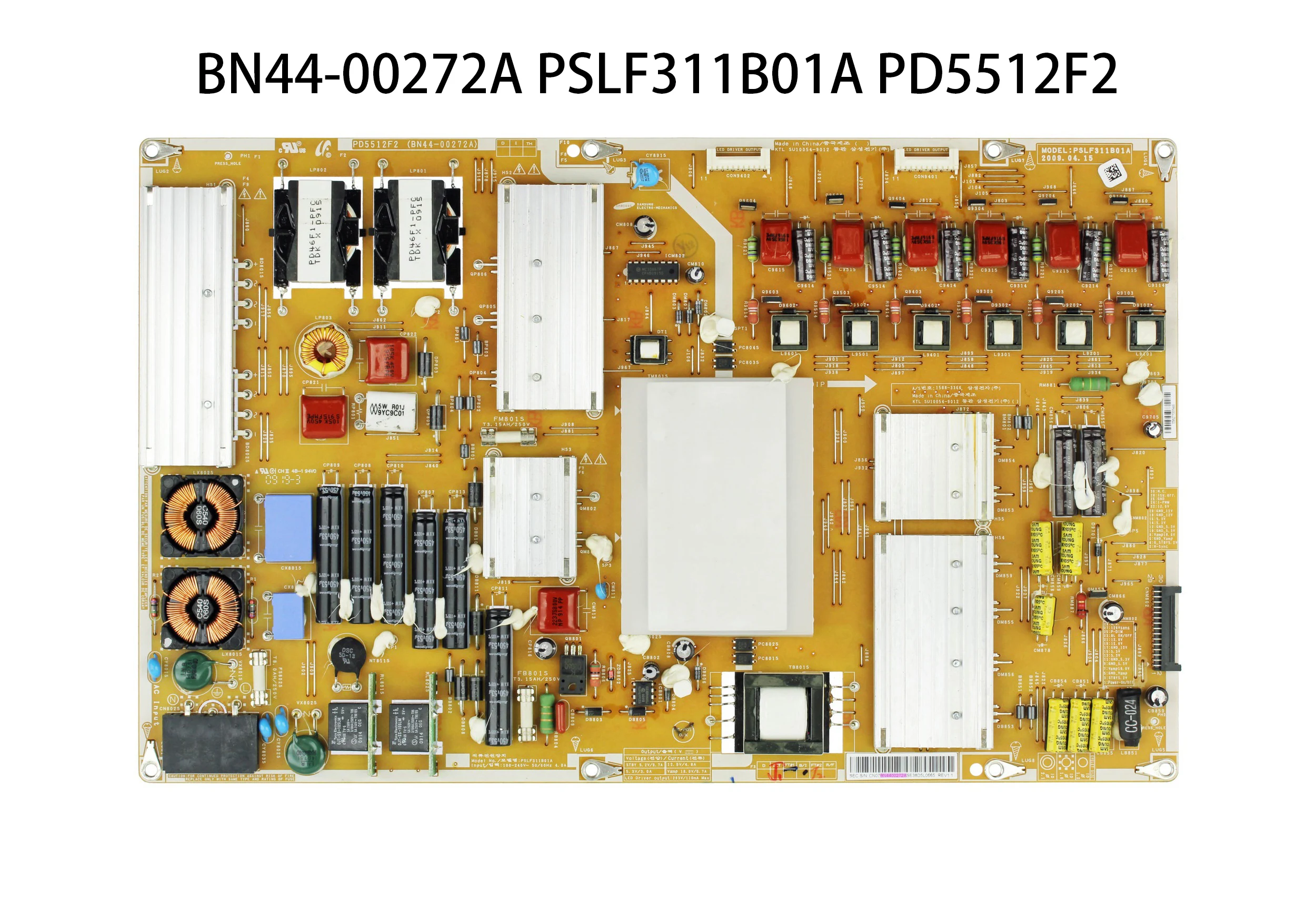 Power board for 55-inch Kitchenware TV – Test et Avis