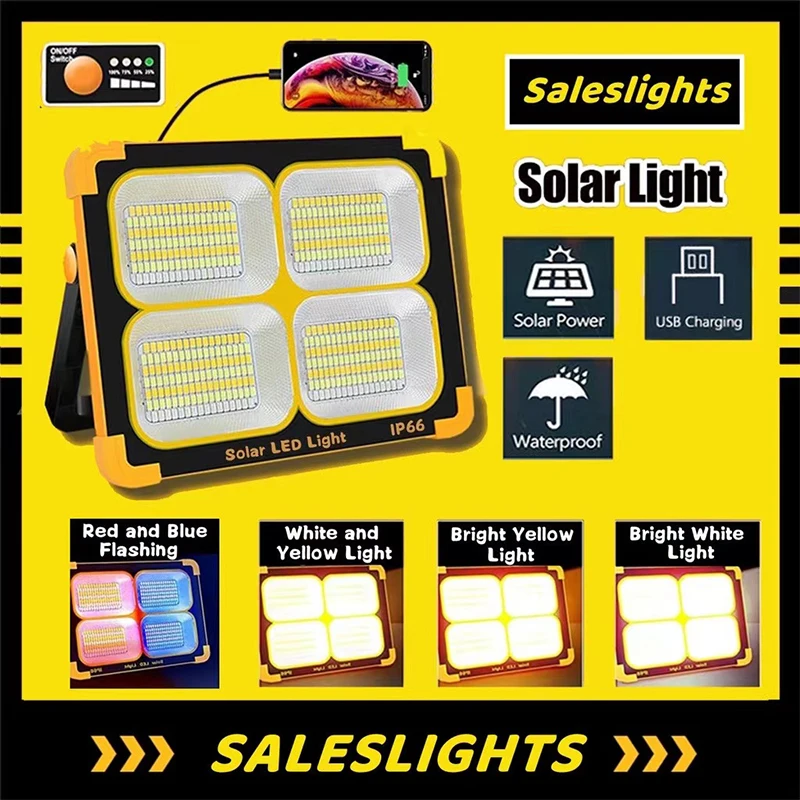 Projecteur LED Solaire Rechargeable: Lampe de Construction – Test et Avis