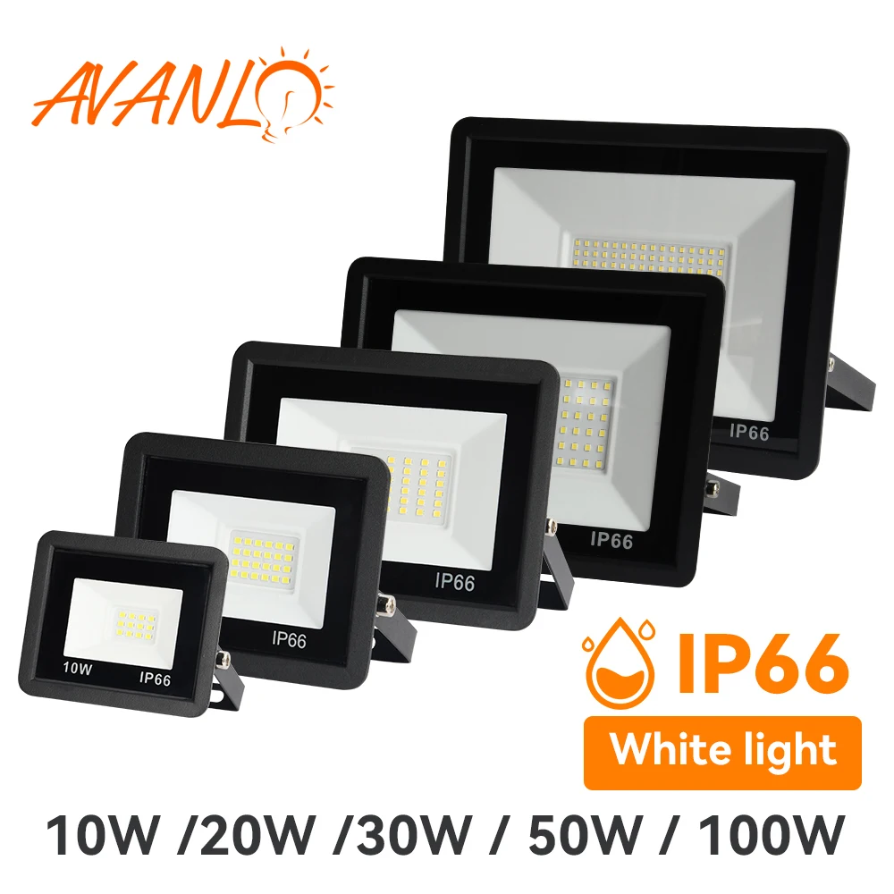 Projecteur LED extérieur étanche IP66, 100/50/30/10W – Test et Avis